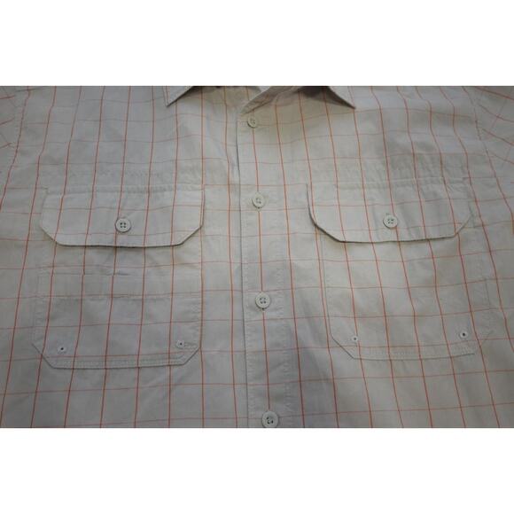 North Face Camp Shirt Checks Short Sleeve Hiking Pocket Button Up Mens XL - Picture 7 of 11